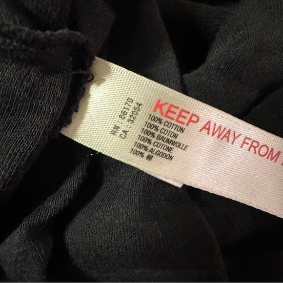 Free People Tiered Long Sleeve Oversized Deep Scoop Sunseeker Maxi T Dress Black - Picture 12 of 16